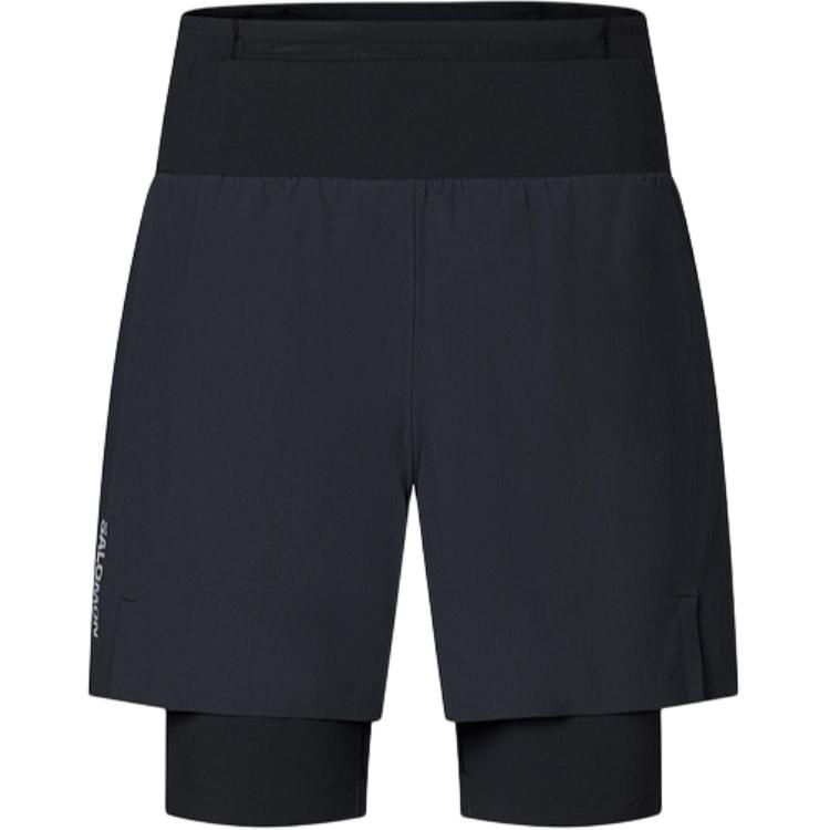 

Salomon Two In One Sports Fitness Water Resistant Breathable Slim Fit Running Shorts Women shorts LC2926800 XS