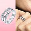925 Silver Stackable Infinite Heart Daisy Flower Ring for Women Original Silver 925 Rings Brand Jewelry Gift