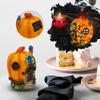 Light Up House LED  Garden Micro Halloween Village Dollhouse Decor