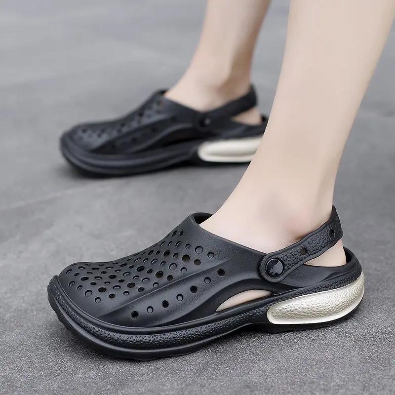 Fashion Slides Outdoor Hole Platform Y2k Comfortable Pvc Men's Shoe 2025 Fashion Cheap Shoes Liquidation Clappers Original Male Slipper