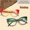 New Cat Eye Presbyopia Glasses Fashion Middle Aged And Elderly Polygonal Anti Blue Light Presbyopia Glasses TY613