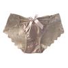 Women's Silky Satin Panties Sexy Invisible Lace Briefs Low Waist Bikini Underwear Seamless Breathable Underpants