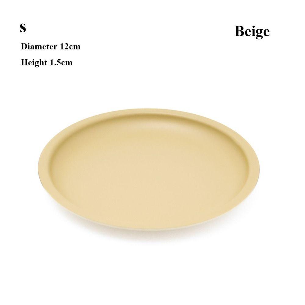 

S/M Camping Plate Aluminum Alloy Outdoor Frying Plate New Heatable Dining Plate Outdoor Camping S бежевый