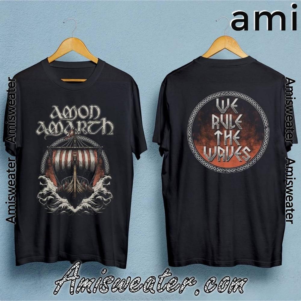 

Amon Amarth We Rule The Waves T-shirt 2025 Size S-5XL Unisex T-Shirt L