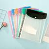 24 Pcs A4 Binder Pocket Organizer Folders Expandable Waterproof Envelopes Binder Folders Clear Snap Button For School Office