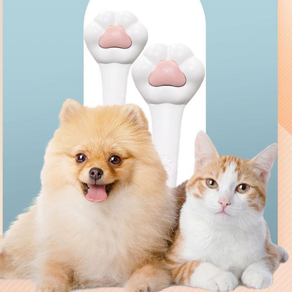 Safe Massage Pet Grooming Brush Self-Cleaning Cat Paw Brush Cat Slicker Brush  for Small Pets