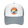 Custom Summer Vibes Catch The Wave Trucker Hat for Unisex Women Adjustable Adult Surfing Surfer Baseball Cap Summer Dad Hat