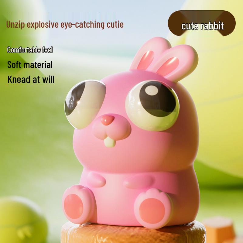 Creative Bubble-Blowing Pinchable Decompression Toy Doll for Students and Kids