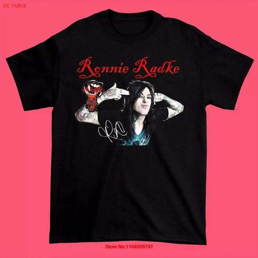 Ronnie Radke Falling In Reverse Black T Shirt For Vintage Washed Designer Clothes Stretched Soft Breathable Comfortable
