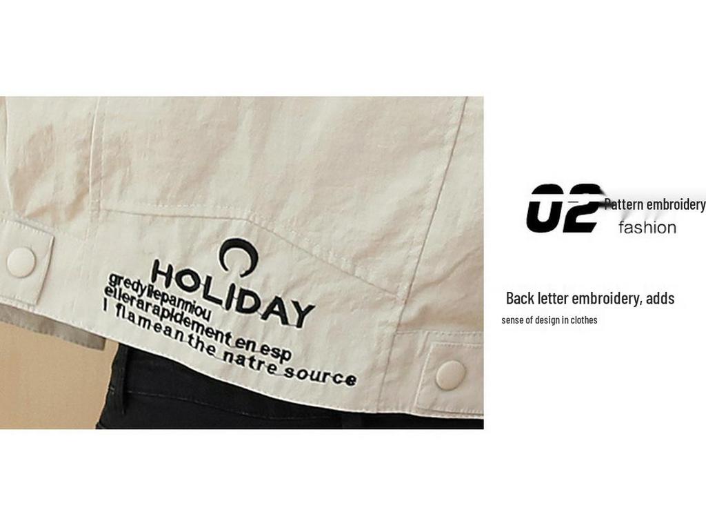 Damen Petites Frühling-Herbst 2025 Koreanische BF Baseballjacke