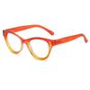 Large-Frame Cat-Eye Presbyopia Glasses Women's INS Style Blue Light Blocking Reading Glasses with Plus Diopters 0 To +4.0