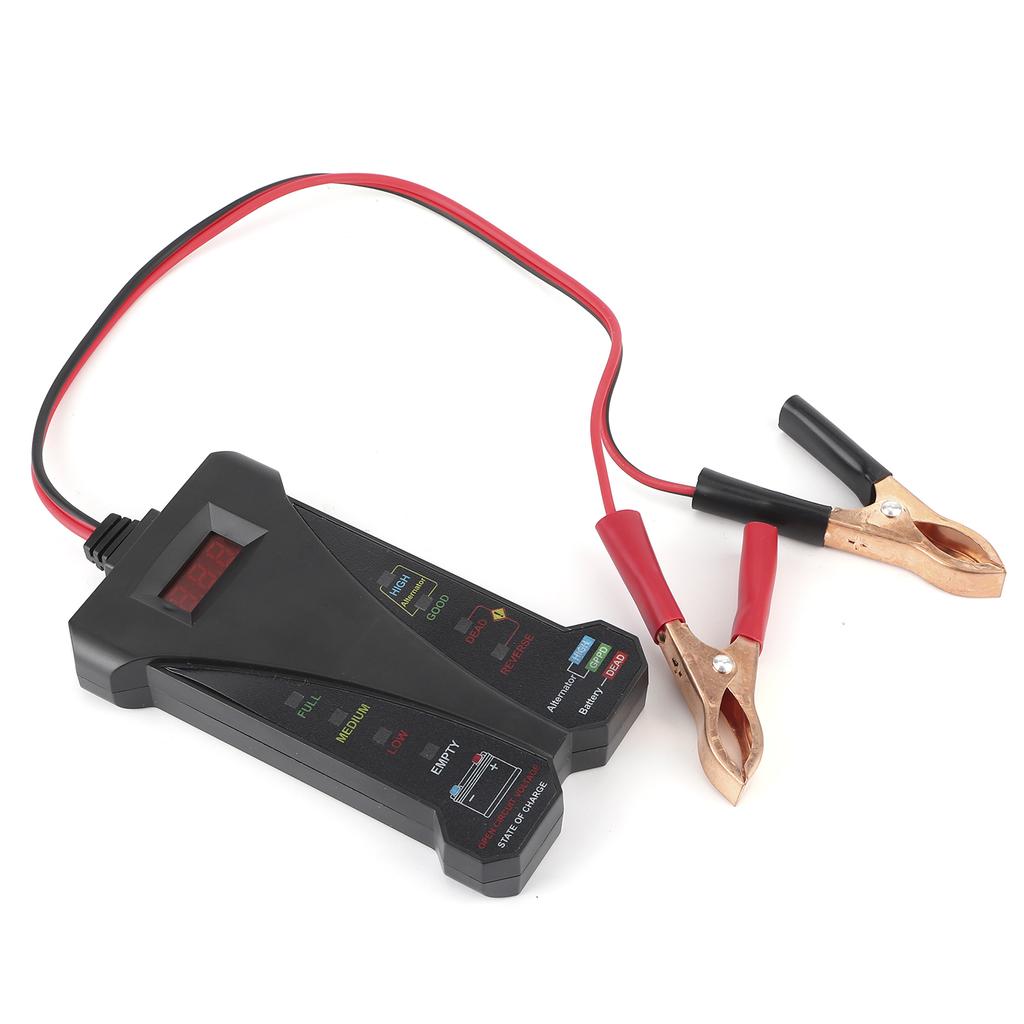 12V Digital Battery Tester Charging Stytem Analyzer Voltage Alternator Output Test WLCD Display