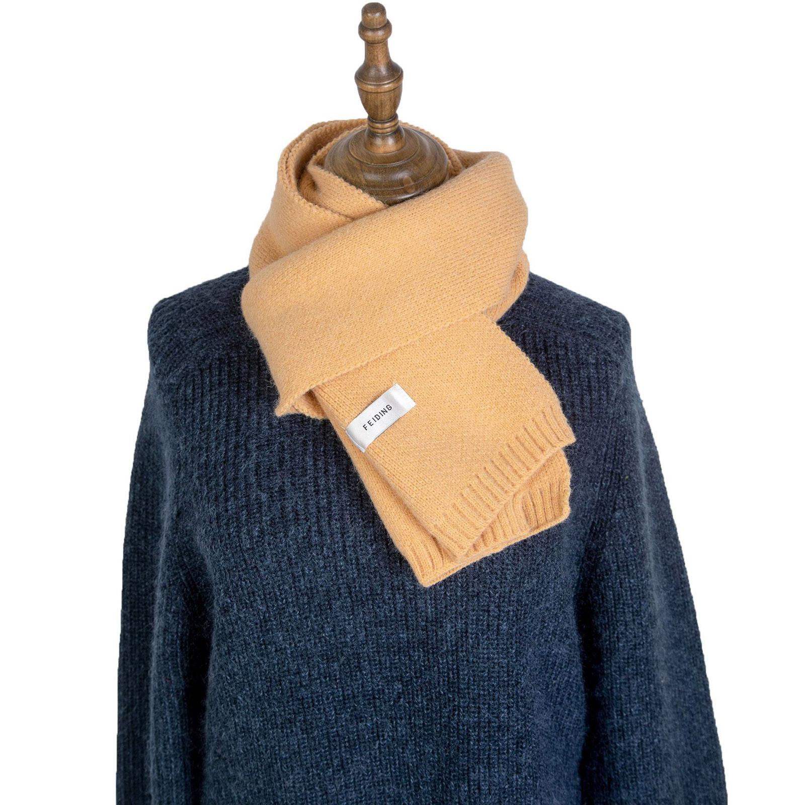 

Модний зимовий однотонний теплий шарф для жіночого модного чоловічого в’язаного шарфа One size