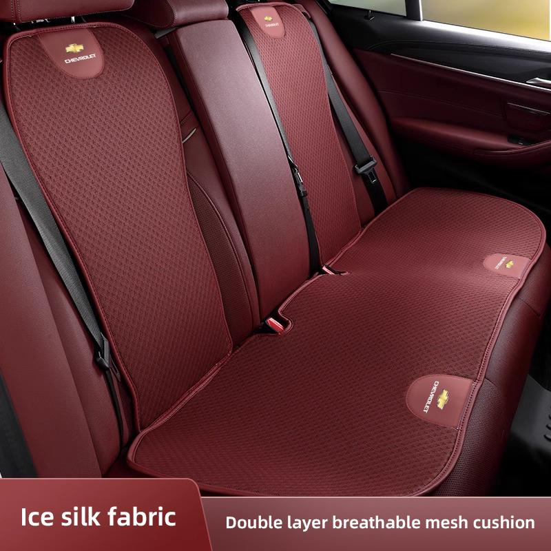 Car Seat Pad Backrest Mat Ice Silk Flax Seat Cushion Covers For Chevrolet Cruze Sonic Silverado Trax Camaro Captiva Equinox Z71