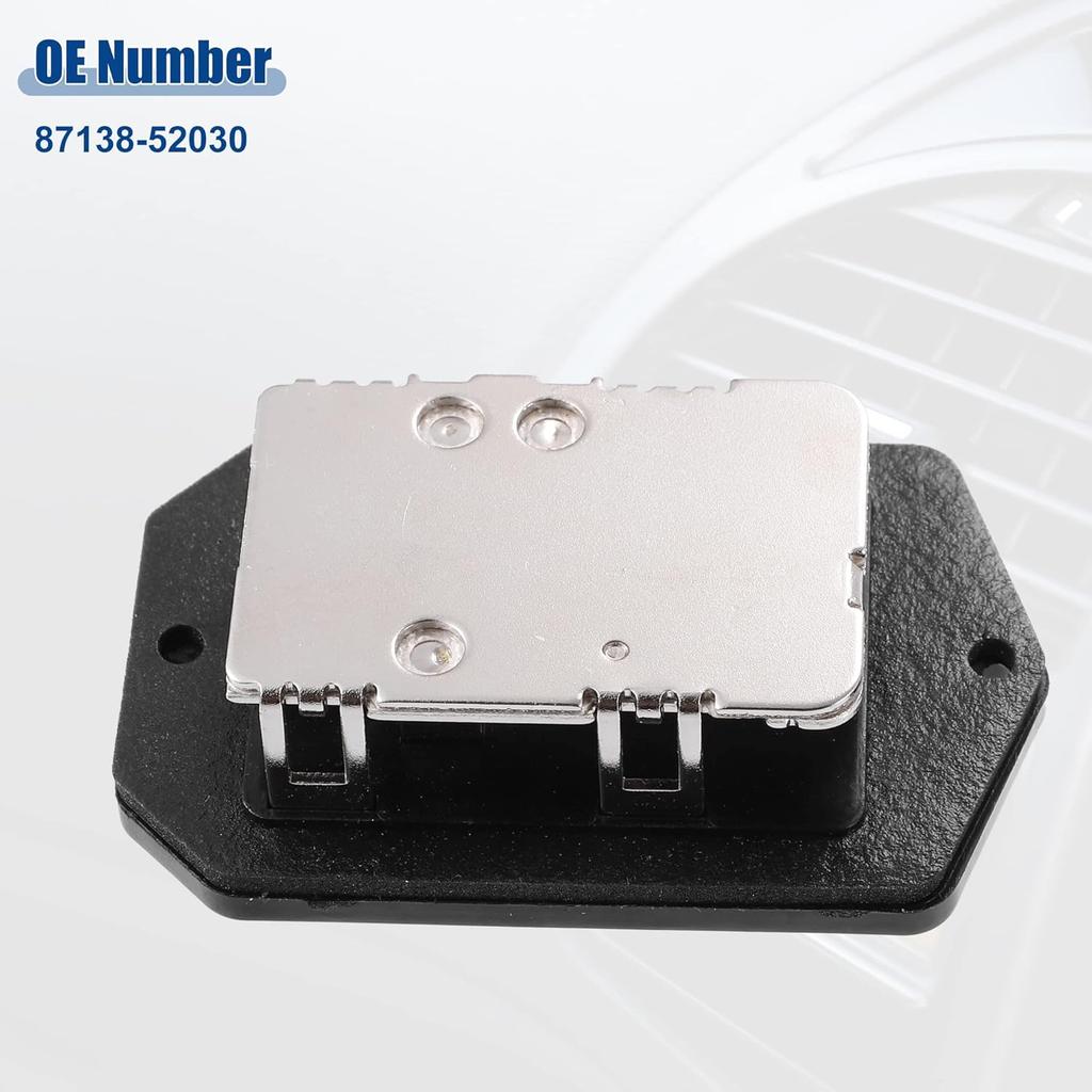 ACROPIX Odpor ventilátoru HVAC Náhradní díl Pasuje na Toyota Yaris - Balení 1 ks Černý Stříbrný tón