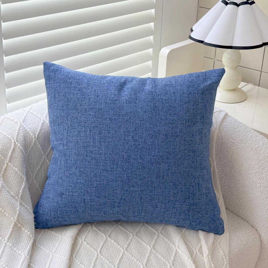 Washable Large Linen Lumbar Sofa and Bedside Cushion Cover