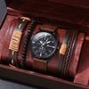 Men's Watch High-end Hong Kong Style Fashion Watch Fashion Versatile Quartz Watch High-end Watch Men's Watch Set