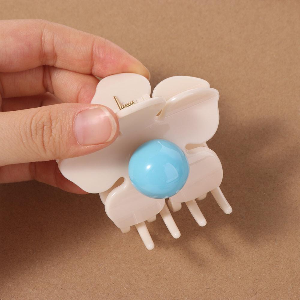 Hairpin Flower Hair Claw Plastic Plastic Shark Clip Creative Hair Crab Clip  Vacation