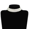 E-commerce multi-layer choker collar necklace new pearl necklace neck chain necklace