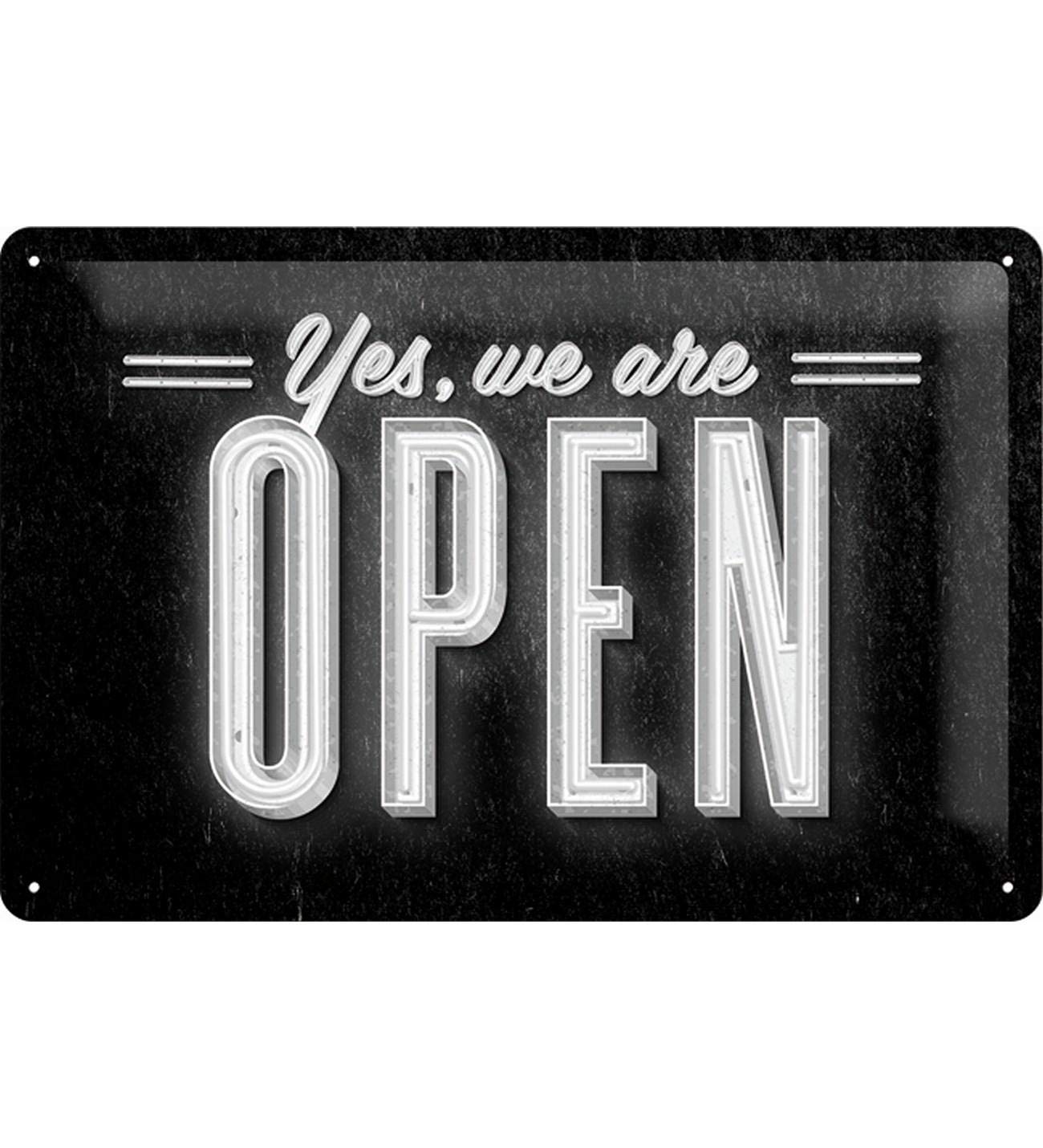 

Nostalgic Art Open Tin Sign 20x30cm чёрный