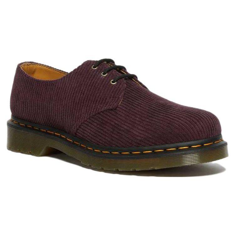 Dr Martens 1461 Scarpe in Velluto a Coste Unisex Rosso Vino 27770601