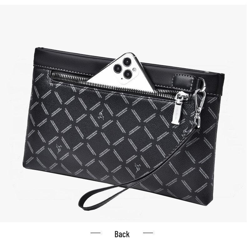 Luxury Men's Business Casual Clutch Bag - Stylish Large-Capacity Envelope Handbag