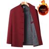 Fleece-Lined Cotton-Padded Tang Suit: Warm Winter Coat for Middle-Aged & Elderly Men