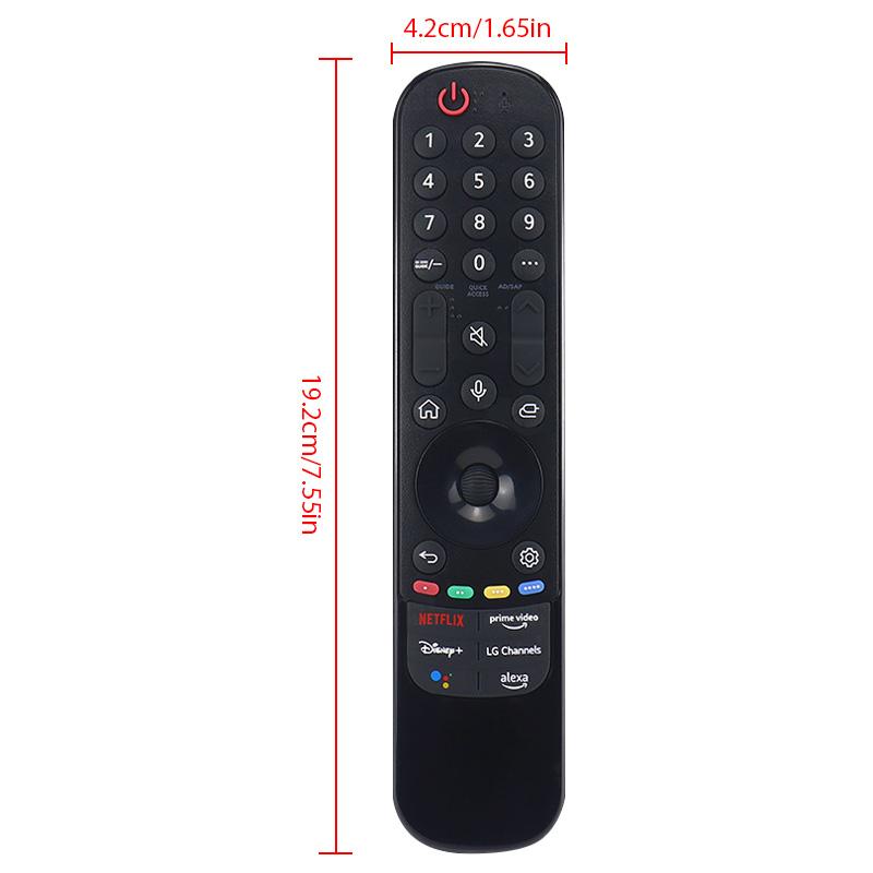 

AN-MR22GA AKB76039902 Запасной пульт дистанционного управления Magic TV с микрофоном для LGTV OLED65C2PUB 65-дюймовый Smart OLED телевизор серии C2 4K (2025) чёрный