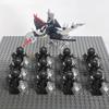 14pcs MOC Medieval Dwarf Warrior Elves Knights LotR Uruk-hai Orc Rohan Soldier with Witch King Leader Figure Building Block Toys