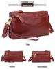 Women's Genuine Leather Multi-Compartment Crossbody Clutch Bag