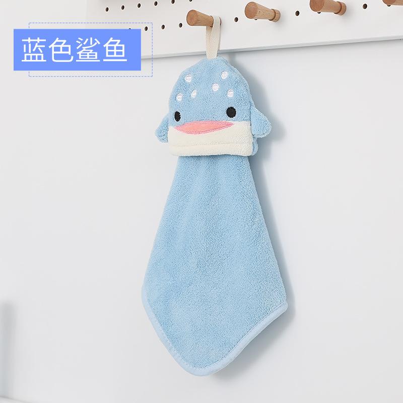 Wholesale Cartoon Cute Children'S Hand Towel For Kitchen And Bathroom, Absorbent Coral Fleece Towel, Hanging Hand Towel