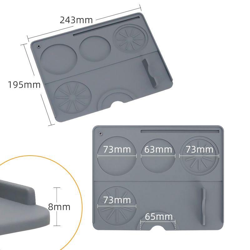 1PC Silicone Espresso Tamping Mat Non Slip Coffee Press Station Holder Pad for Home Cafe Bar Barista Accessories Tool