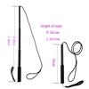 Blue Small Size Dog Extendable Teaser Wand Foldable Lightweight Dog Training Stick Toy for Outdoor