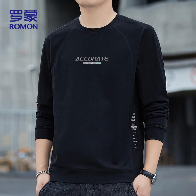 ROMON Men's Autumn/Winter Crew Neck Pullover Sweatshirt WY08
