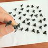Módní Kreativní Náušnice s Cvočky Mouchy Žertovné Vtipné Mini Náušnice Mouchy Realistické Černé Komáří Cvočky Párty Šperky