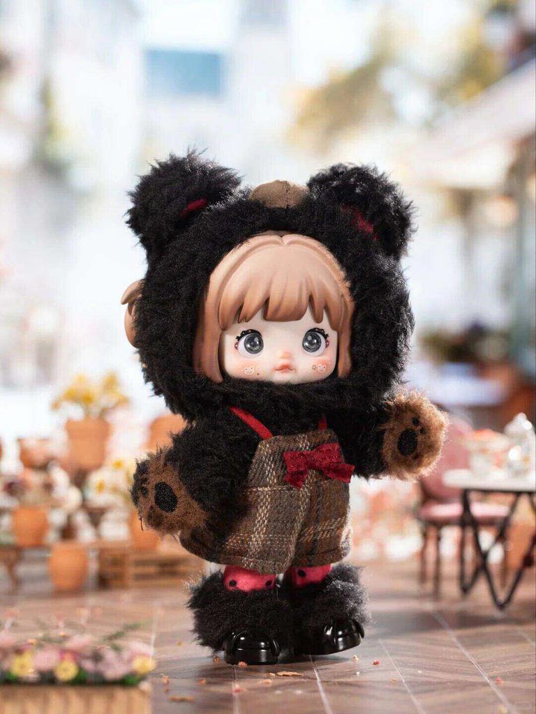 Nommi Nuomi Genuine In Stock Weather Forecast  Lovely Lamb Furry DressUp Doll Toy Bag Pendant Kawaii Gift For Girls
