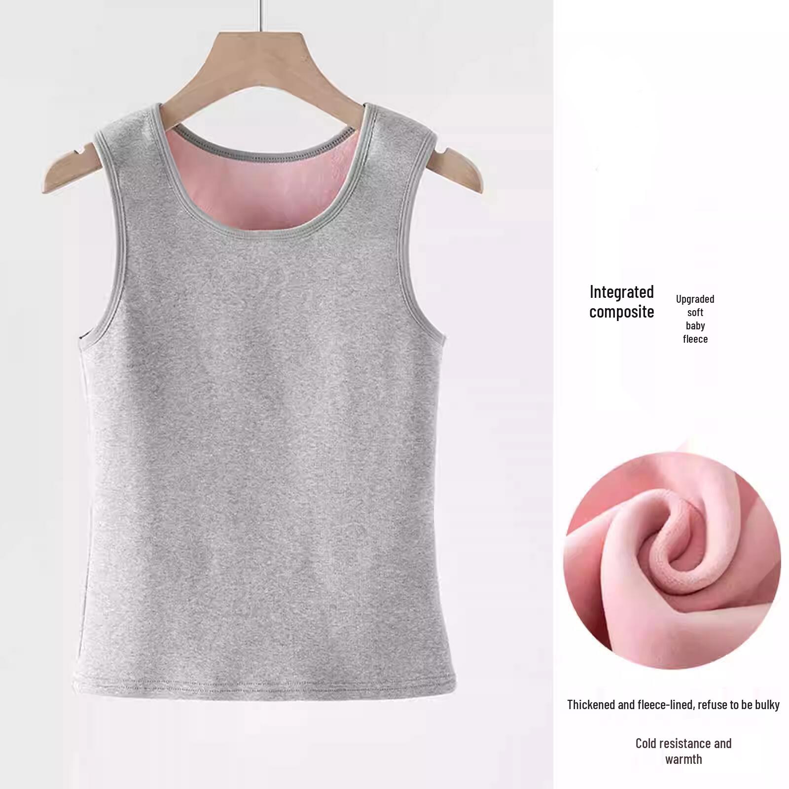 

2024 Женский длинный жилет из толстого бархата - Теплый, универсальный, защищающий от холода осенне-зимний слой Small (70-99 lbs)