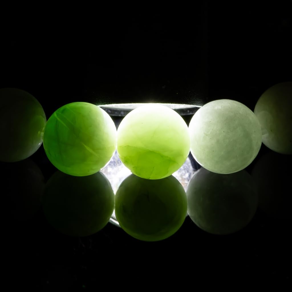 16cm Itoigawa Natural Jadeite Pale Japanese National Jomon Power Stone Jadeite Workshop Special Paulownia Wood Quality Guarantee ABR0888 (8mm beads,