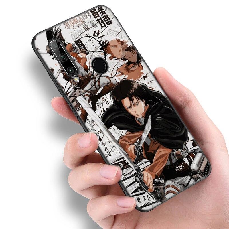 Anime Attack On Titan Phone Case For Huawei Honor 7A 8A 9X 20 Pro 8 10X Lite 7S 8C 8S 8X 9A 9C 10i 20i 30i 20E 20S Black Cover
