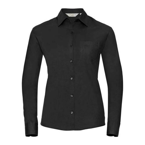 Russell Womens/Ladies Classic Cotton Poplin Long-Sleeved Shirt