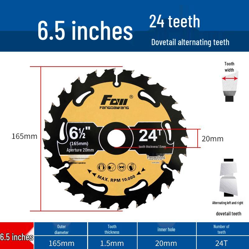 Multi-Size Lithium Electric Saw Blades: 4, 5, 5.5, 6 Inches with 125mm & 140mm Woodworking and Alloy Blades for Template Woodwork