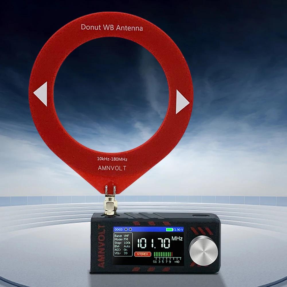 Portable SI4732 All Band Radio Receiver 0.5-108mhz DSP ESP-32-S3 LSB USB AM FM FM/AM Radio with Antenna HF SW MW VHF Radio