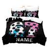 Cartoon Number SIX SEVEN Duvet Cover and Pillowcase, Custom Name Soft and Comfortable Bedding Set, Pretty Bedroom Decor, Gift