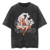 2026 One Piece Luffy 2026 New Hot Summer Graphic T Shirt Men Vintage Wash Streetwear Women Tee Summer Casual Tops Harajuku Y2k