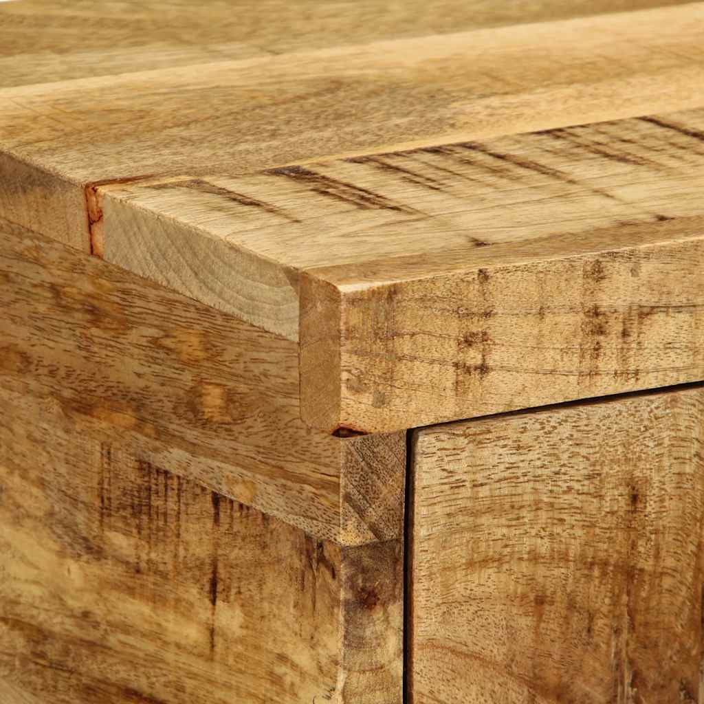 Wall Mounted Nightstand Rough Mango Wood