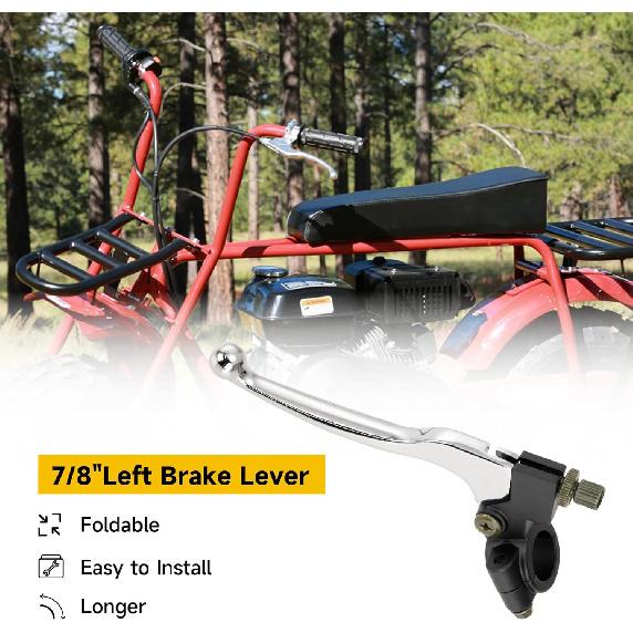HIAORS 7/8" Mini Bike Brake Clutch Handle Lever Perch For Coleman CT200U BT200X Trail 200 CT100U CC100X Baja Massimo Motovox MiniBike CRF XR 80 SSR