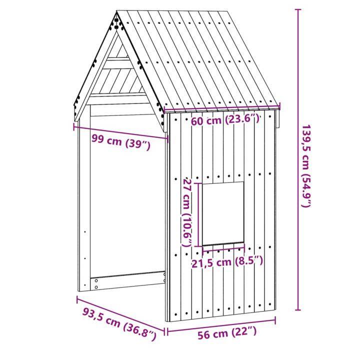 VidaXL Toit de lit pour enfants blanc 60x99x139,5cm bois de pin massif, toit de lit, baldaquin de lit pour enfant, toit pour 846889