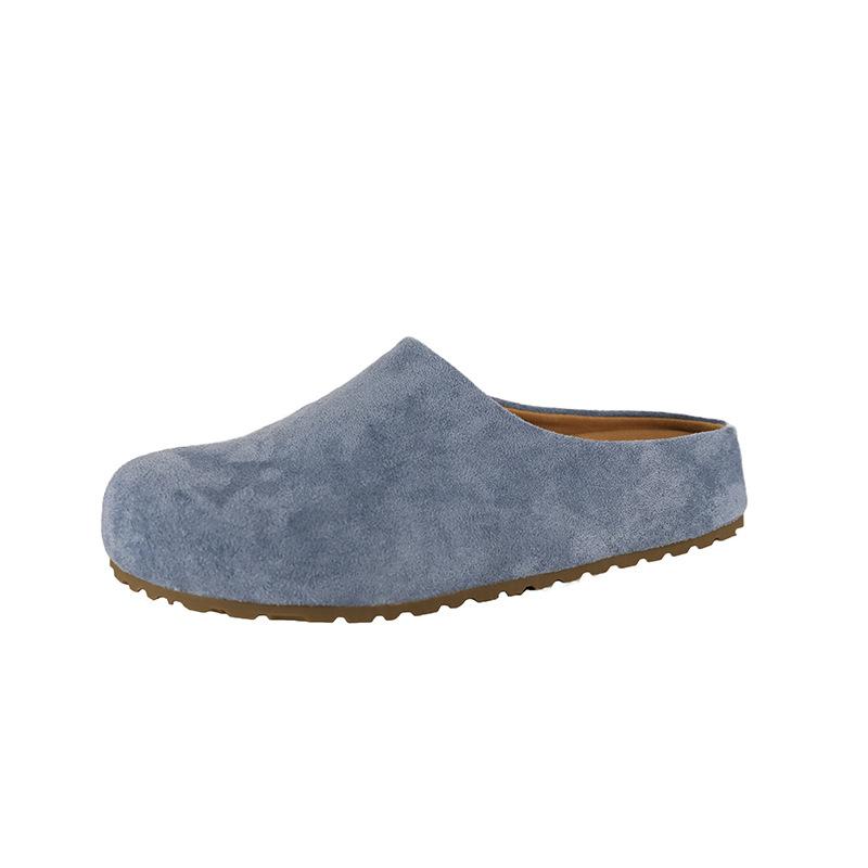 Thick-bottomed bag head, half slippers for women, half support for spring pregnant women, non-slip retro, ugly and cute Boken