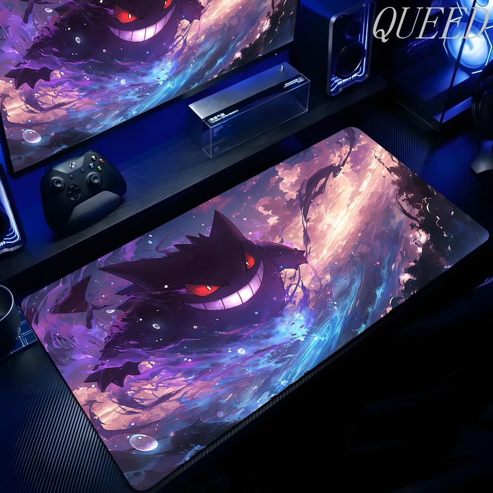 Laptop Black Gaming Accessories Mouse Pad Keyboard Nonslip Rug PC Japan Anime Ppokemon Gengar Mousepad Gamer Keyboard Carpet