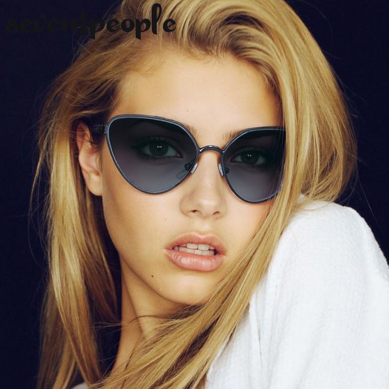 Trendy Sexy Cat Eye Sunglasses Women Luxury Brand Vintage Punk Outdoor Sun Glasses For Ladies Classic Cateye Shades UV400
